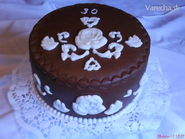 Čokoládová narodeninová torta (fotorecept) recept