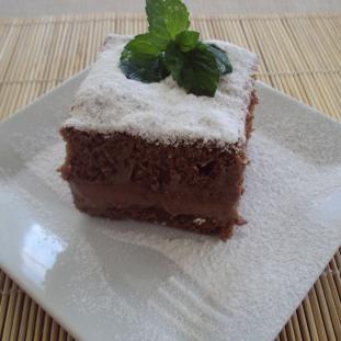 Čokoládový koláčik s mascarpone krémom