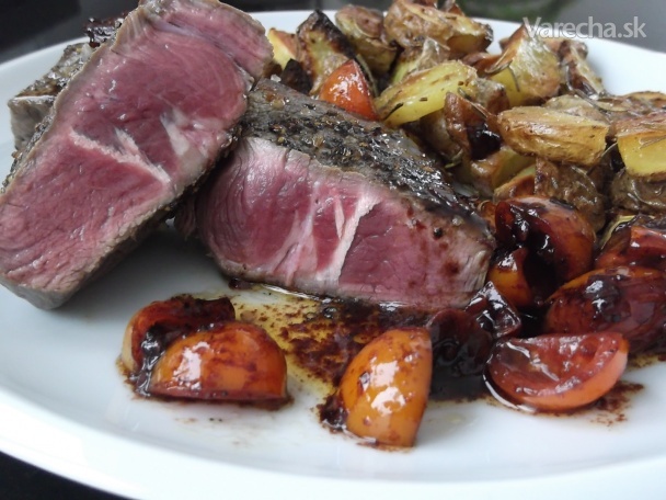 Steak s vínovou pikantnou redukciou (fotorecept) recept