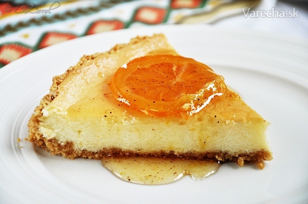 Pomarančovo-škoricový syrový koláč (fotorecept) recept