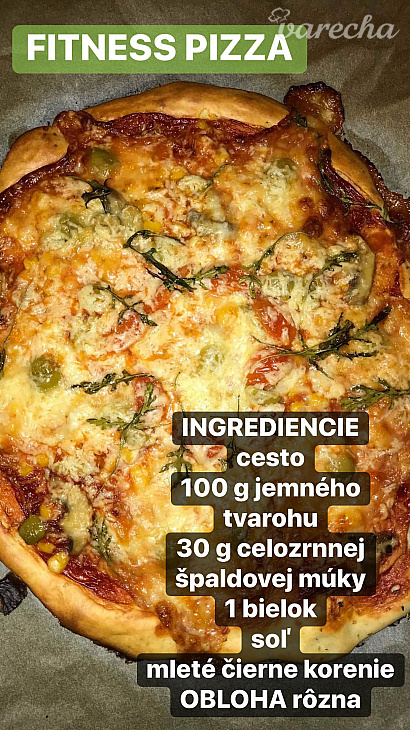 Fitness pizza recept