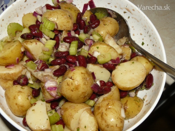Jarný zemiakový šalát (fotorecept) recept