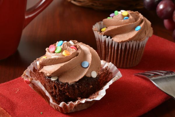 Čokoládové cupcakes s krémom z Mascarpone