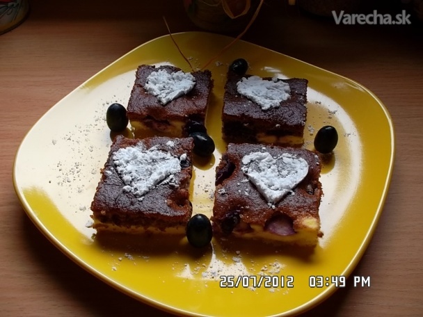Tvarohovo-hroznový koláč (fotorecept) recept