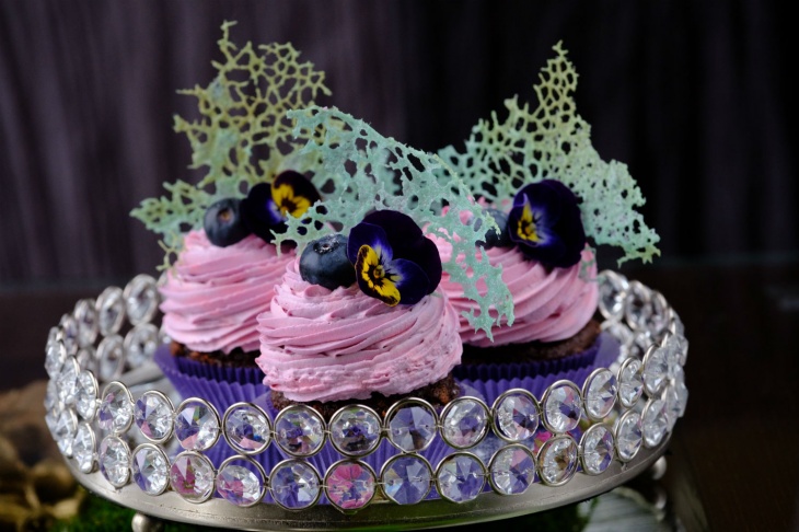 Cupcakes s levanduľovým krémom recept