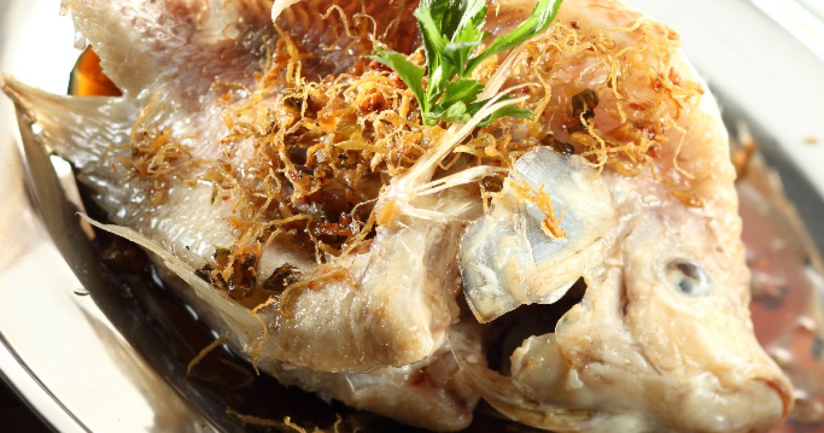 Dusená morská ryba na čínsky spôsob, fotogaléria 1 / 1.
