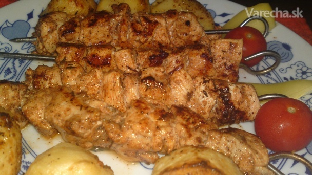 Shish Tavuk zo Sýrie marinované grilované kura (fotorecept) recept