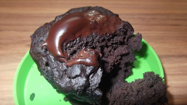 Raňajkový čokoládový muffin z mikrovlnky