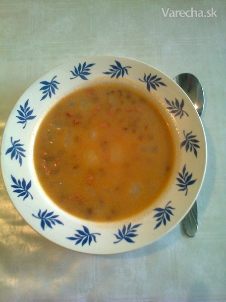 Šošovicová polievka s párkom sladko-kyslá (fotorecept) recept ...