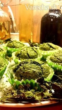Špenátové muffiny s prekvapením (fotorecept) recept
