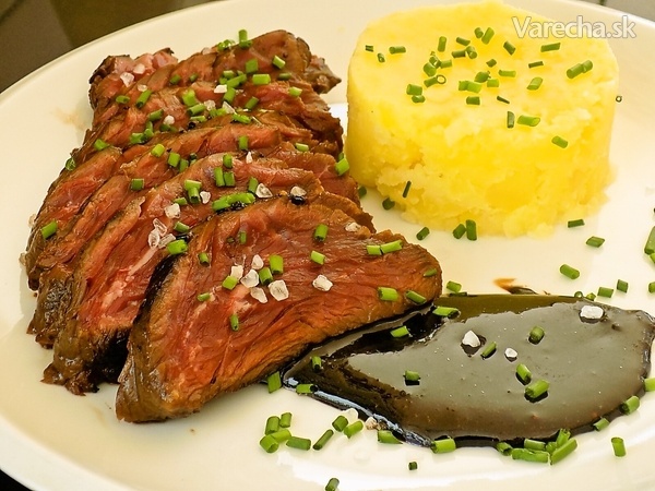Hanger steak s teriyaki marinádou (fotorecept) recept