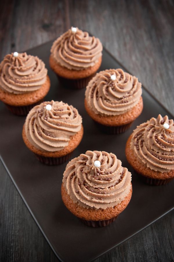Čokoládovo-mandľové cupcakes