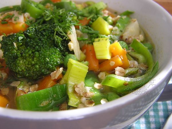 FOTORECEPT: Zeleninová polievka s ovsenými vločkami ...