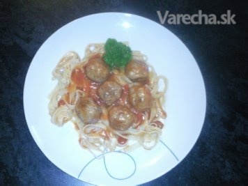 Guľky z hovädzieho mäsa so špagetami (fotorecept) recept ...