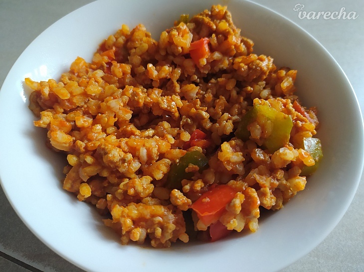 Španielska ryža s mletým mäsom recept