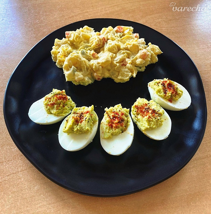 Vajíčka plnené avokádom recept