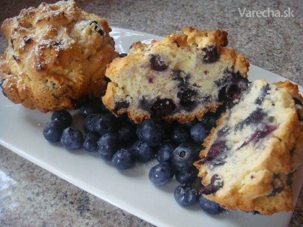 Čucoriedkové muffiny Simple blueberry muffins (fotorecept ...