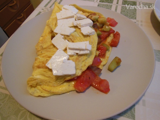 Farebná omeleta (fotorecept) recept