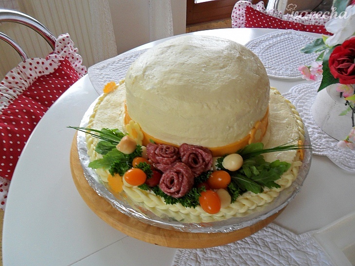 Slaná torta klobúk (fotorecept) recept