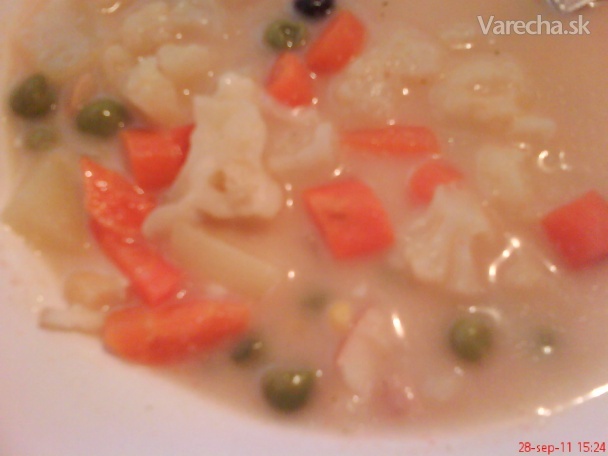 Krémová zeleninová polievka.(fotorecept) recept