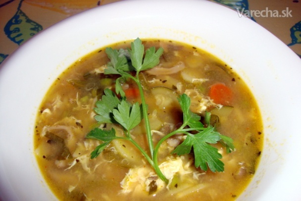 Zeleninová rýchla polievka s liatymi slížami (fotorecept) recept ...