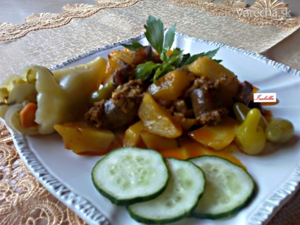 Gazdovský zemiakový paprikáš (fotorecept) recept