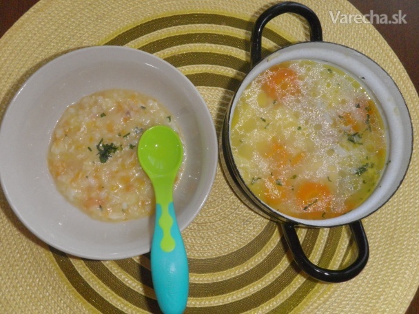 Dojčenská mäsovo-zeleninová polievočka s ryžou 4-6 mes recept ...