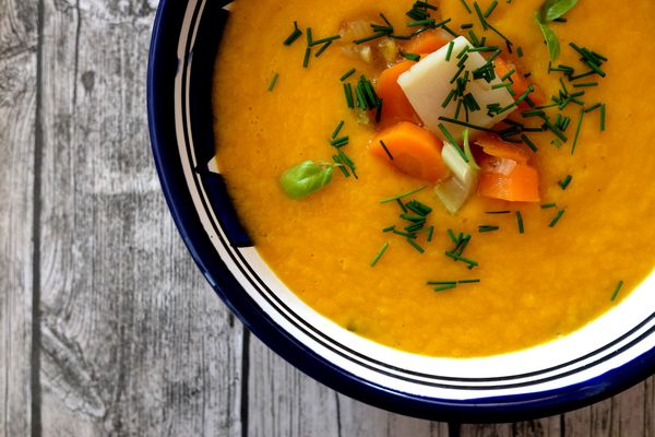 Krémová mrkvová polievka bez laktózy