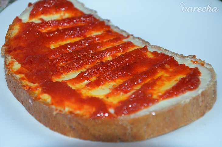 Pikant paprikovo-paradajkový krém s červenou cibuľou (fotorecept ...