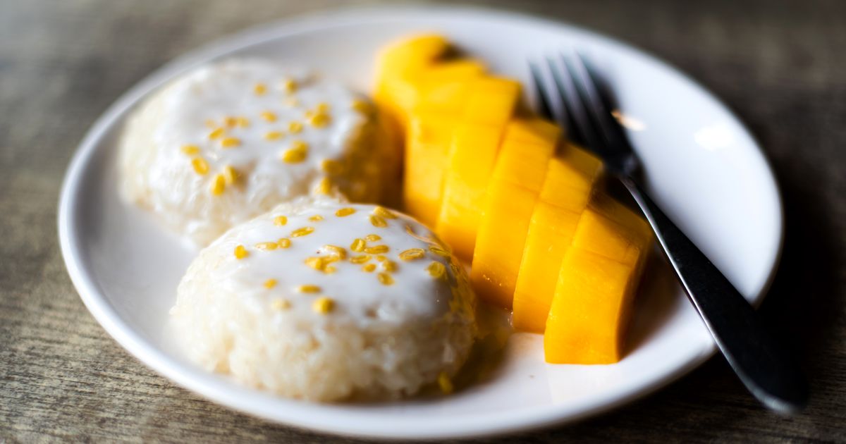 Lepkavá ryža s mangom recept 30min.