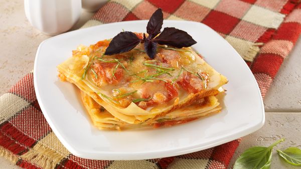Lasagne s paradajkami a mozzarellou