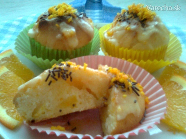 Voňavé pomarančové muffiny s polevou (fotorecept) recept ...