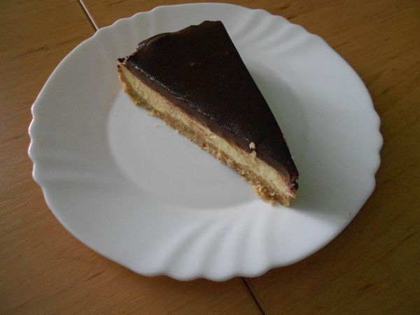Cheesecake s čokoládovou polevou