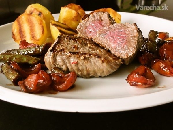 Steak na zelenom korení s chilli redukciou (fotorecept) recept ...