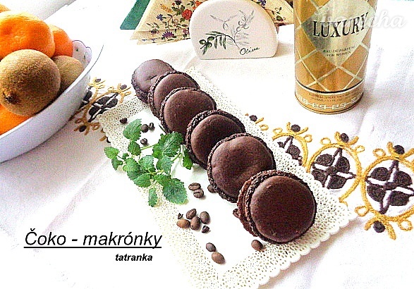 Čokoládové makrónky (fotorecept) recept