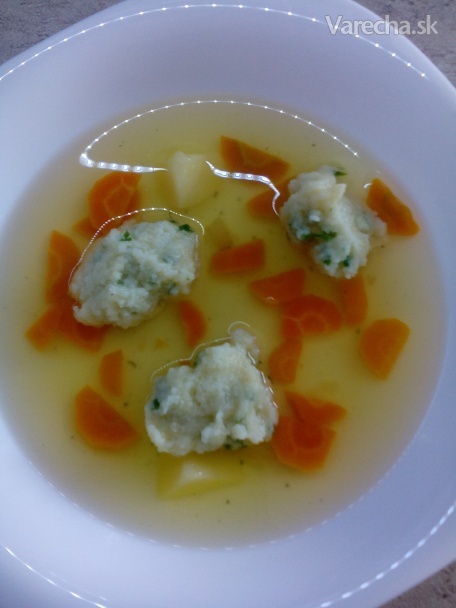 Zeleninová polievka s krupicovými haluškami (fotorecept) recept ...