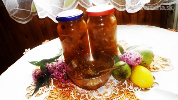 Hruškovo-pomarančový džem s hrozienkami a orechami (fotorecept ...