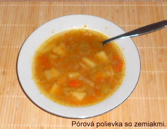Pórová polievka so zemiakmi