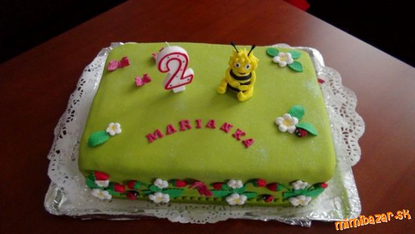 Včielka Maja torta