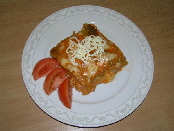 Pokus o špenátové lasagne
