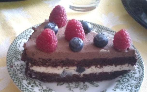 Bezlepková čokoládová torta (fotorecept) recept