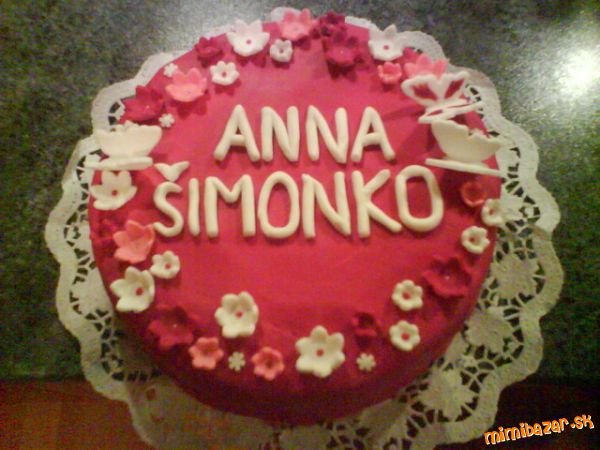torta pre Annu a Šimonka