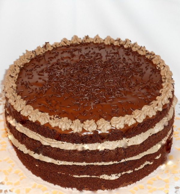 FOTORECEPT: Nahá čokoládová torta