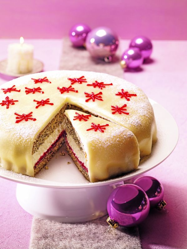 Luxusná makovo-marcipánová torta