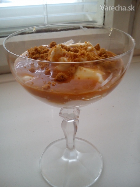 Studený karamelový pohár s mascarpone recept