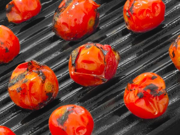 Grilované cherry paradajky