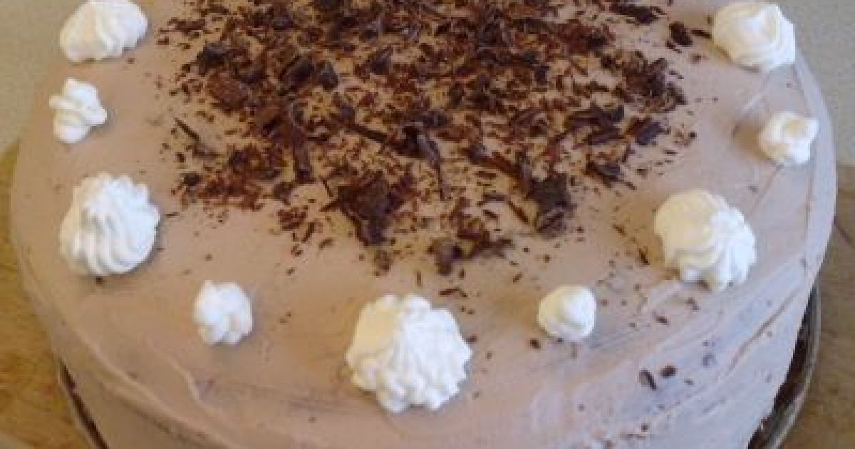 Torta s krémom z kinder čokolády, fotogaléria 1 / 1.