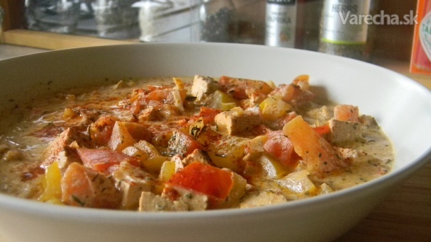 Dusené tofu s paradajkou, paprikou a bylinkami (fotorecept) recept ...