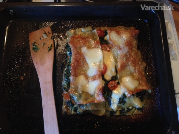 Lasagne (la zaňe) so špenátou a nivom recept
