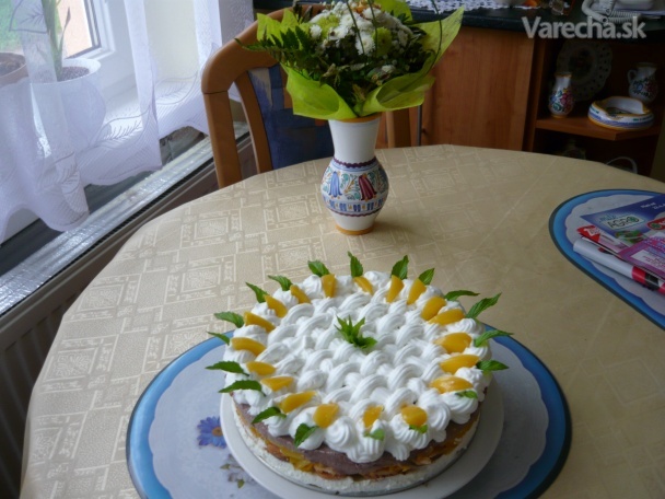Smotanovo-ovocná torta (fotorecept) recept